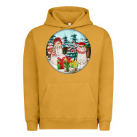 Pigment Peanut Butter Christmas snowman Urban Hoodie - FaDigitalArtStudio