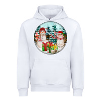 White Christmas snowman Urban Hoodie - FaDigitalArtStudio