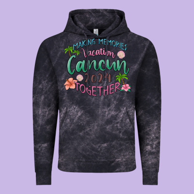 Making Memories Vacation Cancun 2024 Together Vintage Hoodie Designed By Maliassmallbusiness