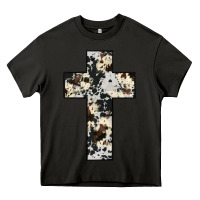Asphalt cowhide cross Heavy Core Tee - JahusDesignShop