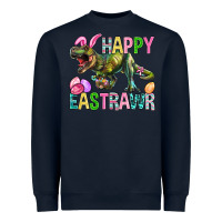 Navy Happy Eastrawr Easter Heavyweight Sweatshirt - BundleAndBundleShop