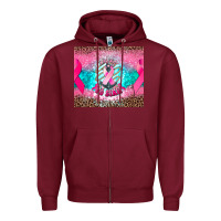 Burgundy refuse to sink anchor cancer Zipper Hoodie - NancyCooperArtShop