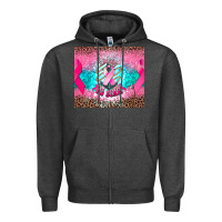 Charcoal Heather refuse to sink anchor cancer Zipper Hoodie - NancyCooperArtShop