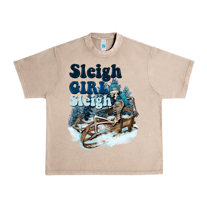 Sleigh Girl Sleigh Skeleton Urban Heavy Tee by NancyCooperArtShop | Teevron