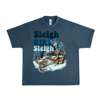 Midnight Navy sleigh girl sleigh skeleton Urban Heavy Tee - NancyCooperArtShop