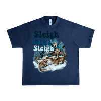 Navy sleigh girl sleigh skeleton Urban Heavy Tee - NancyCooperArtShop