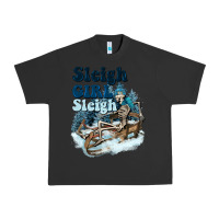 Pigment Black sleigh girl sleigh skeleton Urban Heavy Tee - NancyCooperArtShop