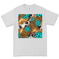 Dove Grey western turquoise gemstone seamless pattern Premium Tee - BundleAndBundleShop