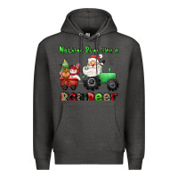 Charcoal Heather nothing runs like a reindeer Premium Hoodie - CowGirlArtShop