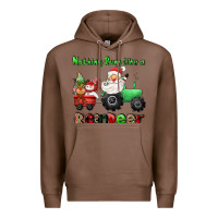 Chestnut nothing runs like a reindeer Premium Hoodie - CowGirlArtShop