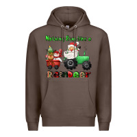 Coffee nothing runs like a reindeer Premium Hoodie - CowGirlArtShop