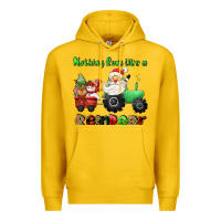 Lemon nothing runs like a reindeer Premium Hoodie - CowGirlArtShop