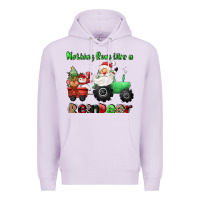 Lilac nothing runs like a reindeer Premium Hoodie - CowGirlArtShop