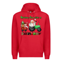 Red nothing runs like a reindeer Premium Hoodie - CowGirlArtShop