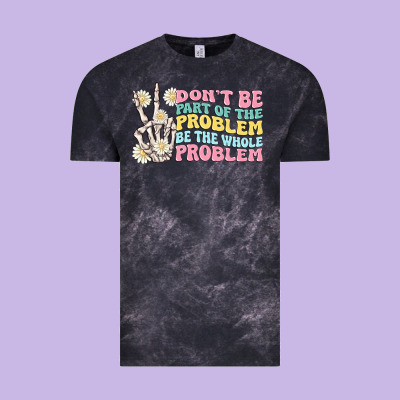 Dont Be Part Of The Problem Vintage Tee Designed By Maliassmallbusiness