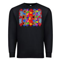 Black Autism brushstrokes Premium Sweatshirt - CowGirlArtShop