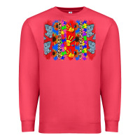 Cardinal Autism brushstrokes Premium Sweatshirt - CowGirlArtShop