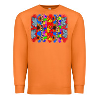 Carrot Autism brushstrokes Premium Sweatshirt - CowGirlArtShop