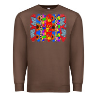 Chestnut Autism brushstrokes Premium Sweatshirt - CowGirlArtShop