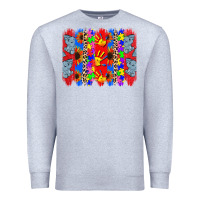 Heather Grey Autism brushstrokes Premium Sweatshirt - CowGirlArtShop