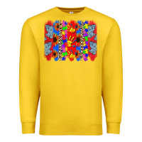 Lemon Autism brushstrokes Premium Sweatshirt - CowGirlArtShop