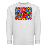 Oatmeal Heather Autism brushstrokes Premium Sweatshirt - CowGirlArtShop