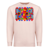 Pale Pink Autism brushstrokes Premium Sweatshirt - CowGirlArtShop
