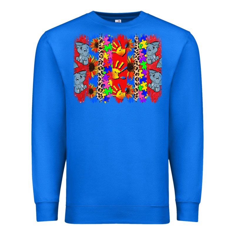 Autism Brushstrokes Premium Sweatshirt by CowGirlArtShop | Teevron