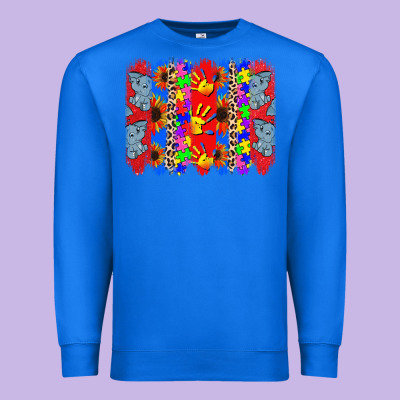 Autism Brushstrokes Premium Sweatshirt Designed By Cowgirlartshop