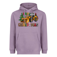 Lavender i dig christmas bulldozer Heavyweight Hoodie - CowGirlArtShop