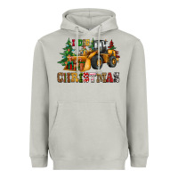 Moon Dust i dig christmas bulldozer Heavyweight Hoodie - CowGirlArtShop