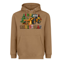 Toasted Coconut i dig christmas bulldozer Heavyweight Hoodie - CowGirlArtShop