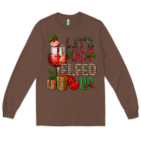 Chestnut Let's Get Elfed Up Christmas Long Sleeve Tee - BundleAndBundleShop