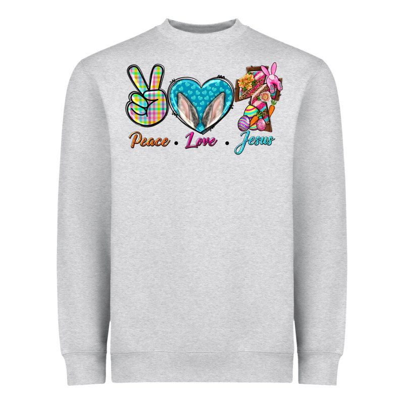 Peace Love Easter Jesus Heavyweight Sweatshirt by BundleAndBundleShop | Teevron