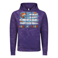 Cloud Purple fishing lure flag keepin' it reel Vintage Hoodie - MaliasSmallBusiness
