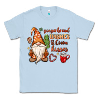 Dusty Blue gingerbread wishes cocoa kisses Classic Tee - MaliasSmallBusiness