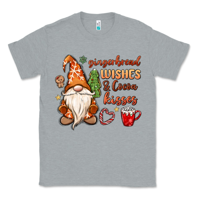 Gingerbread Wishes Cocoa Kisses Classic Tee by MaliasSmallBusiness | Teevron