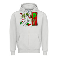 Dove Grey Christmas Character Nurse Zipper Hoodie - NancyCooperArtShop