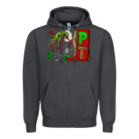 Smoke Christmas Character Nurse Zipper Hoodie - NancyCooperArtShop