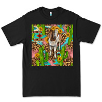 Black western boer goat seamless pattern Premium Tee - BundleAndBundleShop