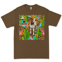 Cacao western boer goat seamless pattern Premium Tee - BundleAndBundleShop