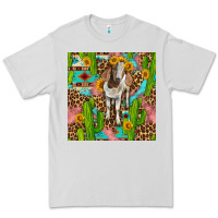 Dove Grey western boer goat seamless pattern Premium Tee - BundleAndBundleShop