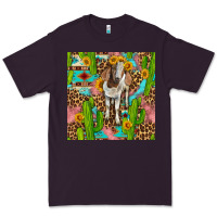 Plum western boer goat seamless pattern Premium Tee - BundleAndBundleShop