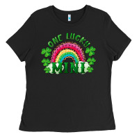 Black st patricks day one lucky mini Ladies Tee - RanaPortraitStore
