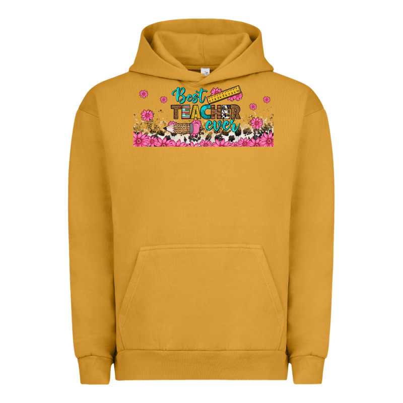 Best Teacher Ever Libbey Glass Urban Hoodie by BundleAndBundleShop | Teevron