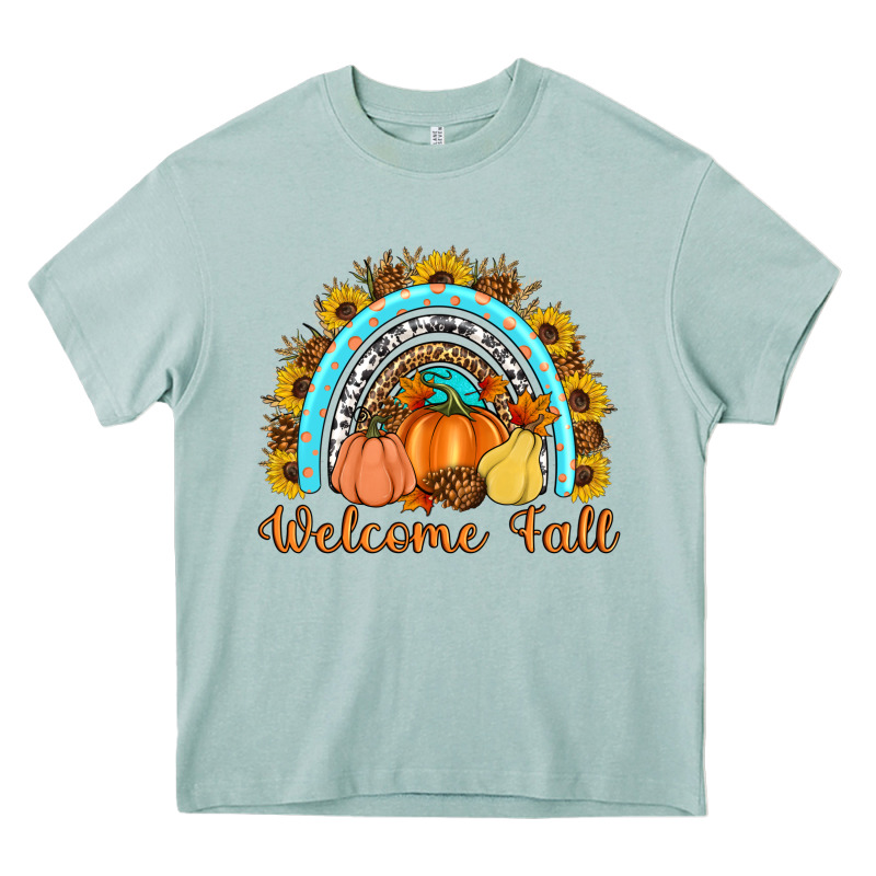 Welcome Fall Rainbow Heavy Core Tee by Artiststas | Teevron