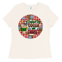 Bone christmas fueled by cocoa and christ ornament Ladies Tee - Artiststas