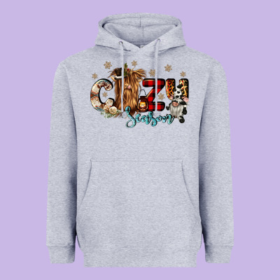 Cozy Season Heavyweight Hoodie Designed By Cowgirlartshop