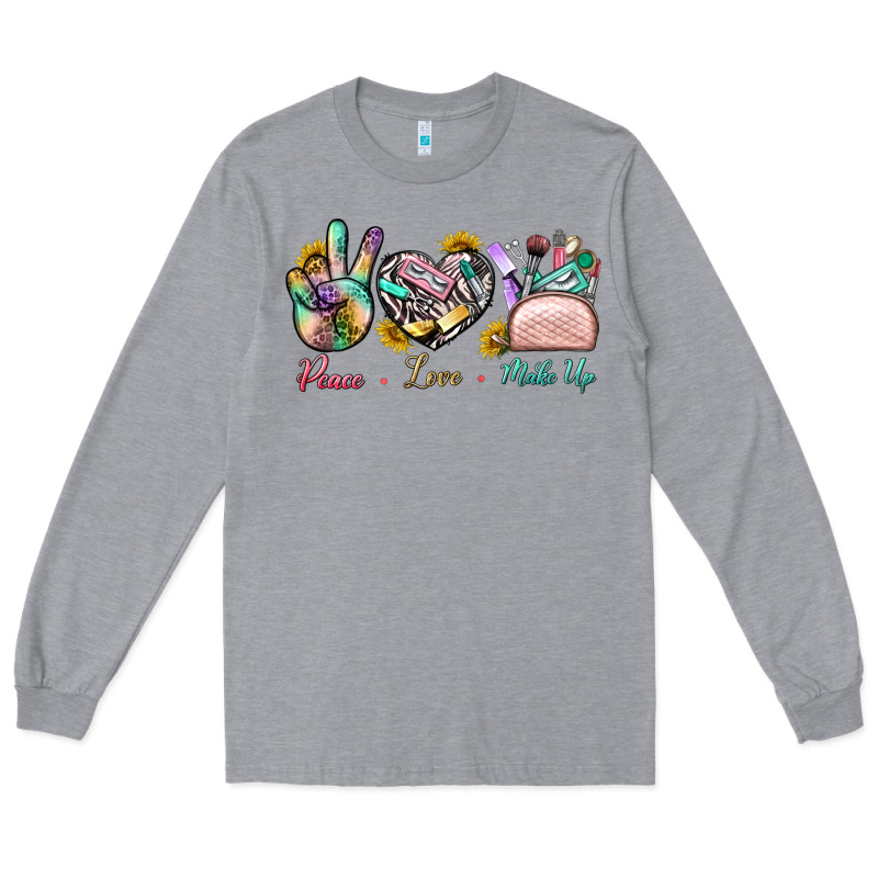 Peace Love Make Up Long Sleeve Tee by BundleAndBundleShop | Teevron