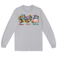 Moon Dust Peace Love Make Up Long Sleeve Tee - BundleAndBundleShop